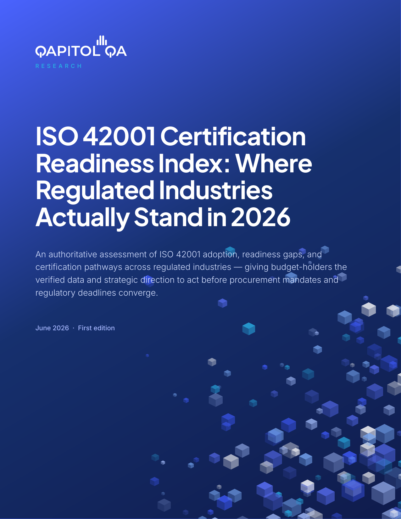 ISO 42001 Certification Readiness Index: Where Regulated Industries Actually Stand in 2026 — first page